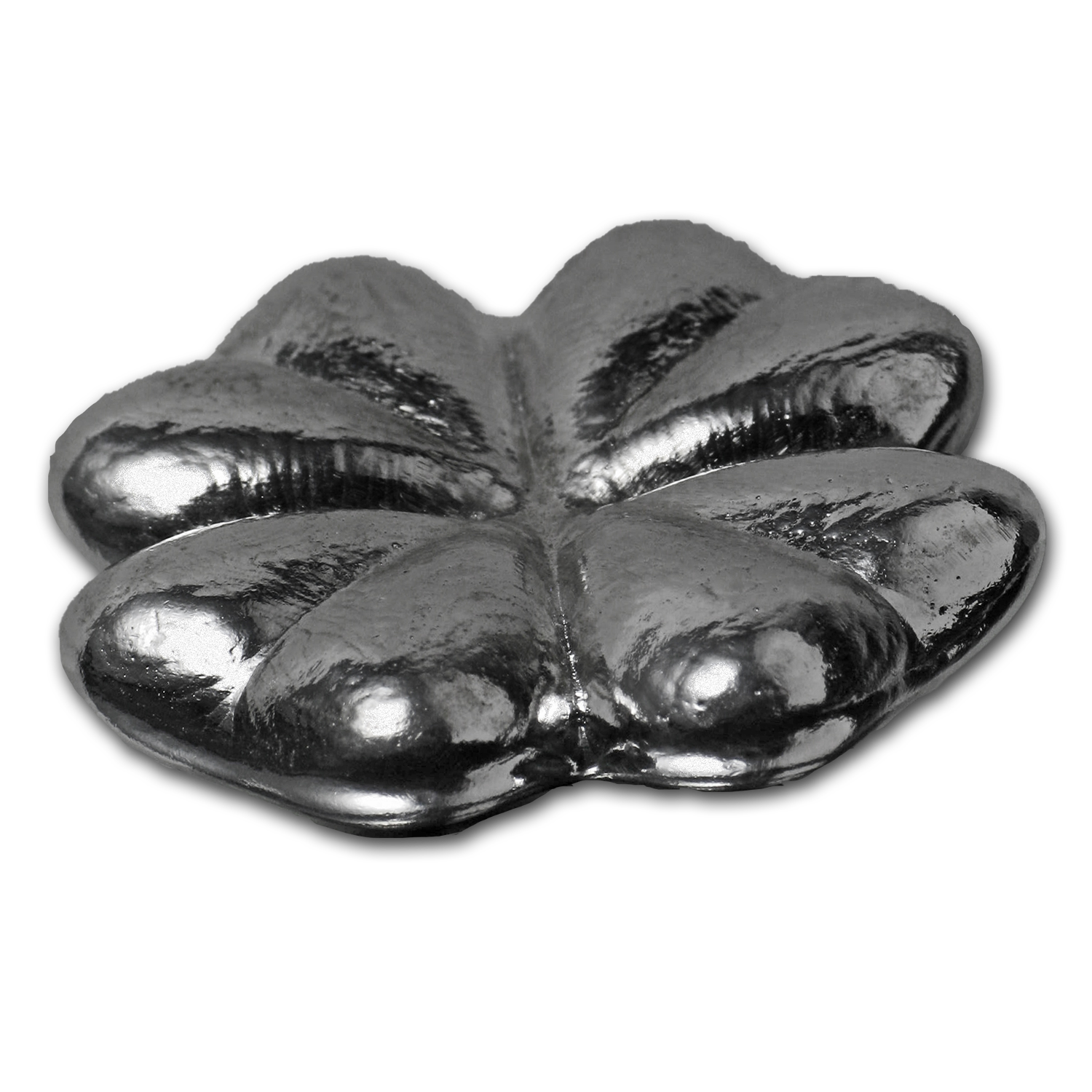 2 oz Hand-Poured Silver Shamrock